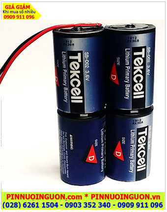 Tekcell 4N SB-D02 7.2v 38000mAh (4 viên kết nhau), Pin nuôi nguồn Tekcell 4N SB-D02 7.2v 38000mAh